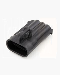 Delphi 12129615 3 Way Black Metri-Pack 150 Sealed Male Connector
