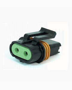 Delphi 12033769 2 Way Black Metri-Pack 630 Sealed Female Connector 46Amps