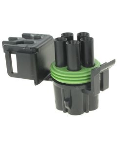 Delphi 12034342 5 Way Black Weather Pack Tower Sealed Male Connector Assembly (Bag of 10)